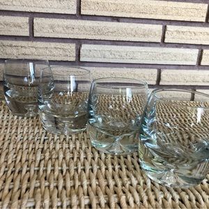 60's Krosno Low-Ball Glasses - Collectible Glassware - Barware - Glassware